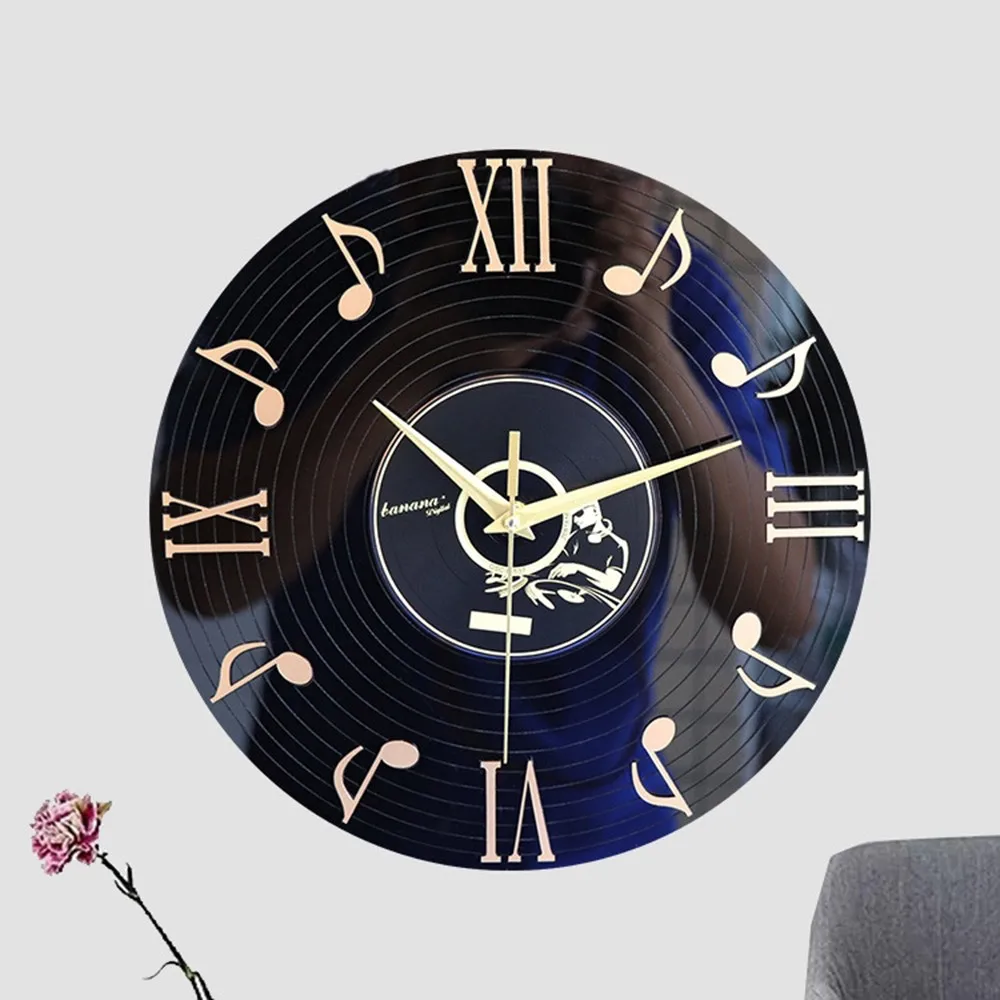 1 шт. классические антикварные 3D CD Диск Модные виниловые настенные часы