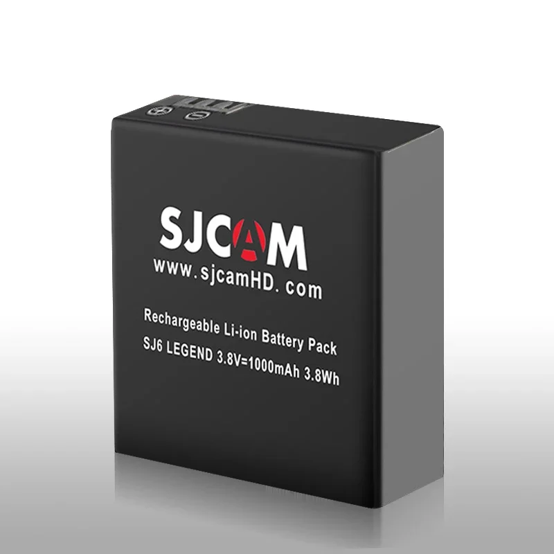 SJCAM 2 шт. SJ6 батарея 3 8 в 1000 мАч 3.8Wh литий-ионная аккумуляторная Оригинальная для LEGEND