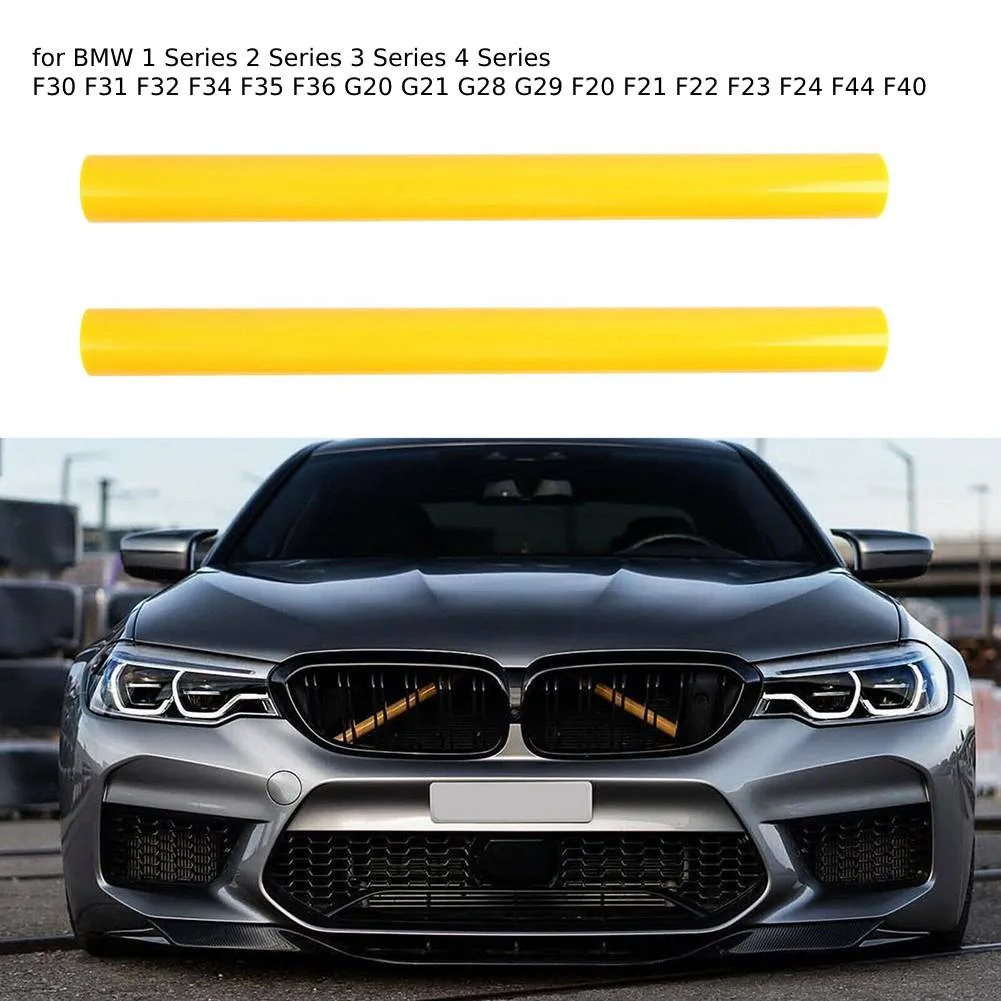 

2pcs Car Front Grille Trim Strips Pipe Auto Exterior Decoration Accessories For BMW F10 F30 F32 1 2 3 4 5 Series F20 F30