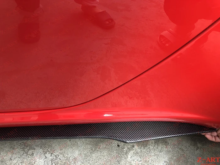 2005-2011 Z-ART для Porsche 911 углеродное волокно боковые юбки для Porsche 997 углеродное волокно Боковые губы для Porsche 997,1 боковой спойлер