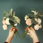 Новинка, гибридный букет INS с цветами, одуванчиком, зелеными растениями, украшение для дома и гостиной, украшение на Рождество и свадьбу