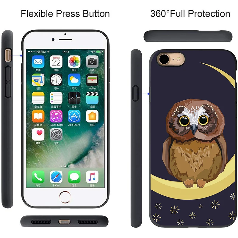 Cartoon Owl Chouette Eule Gufo Anime Silicone Soft Phone Shell Case For iphone 11 PRO X XS Max XR 7 8 6 5 6s Plus TPU Cover | Мобильные