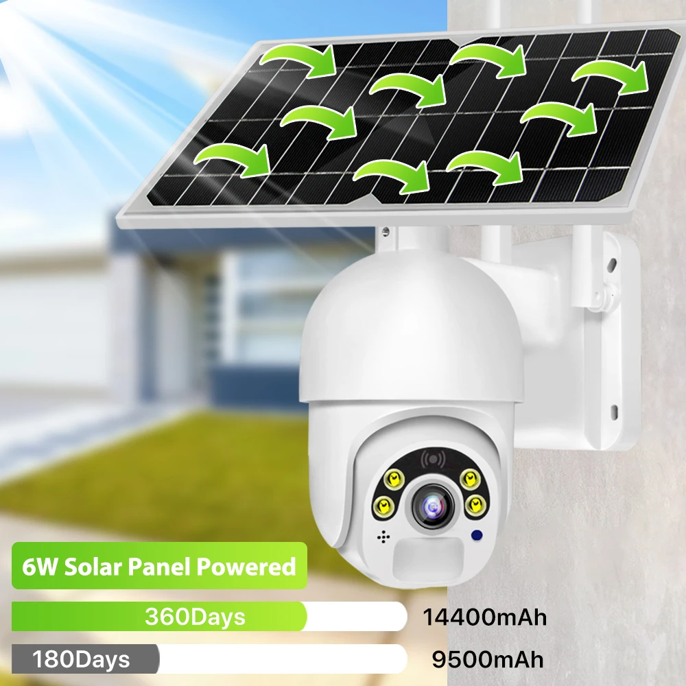 IP-камера наружная беспроводная со встроенным аккумулятором 4G Sim-картой 1080P |