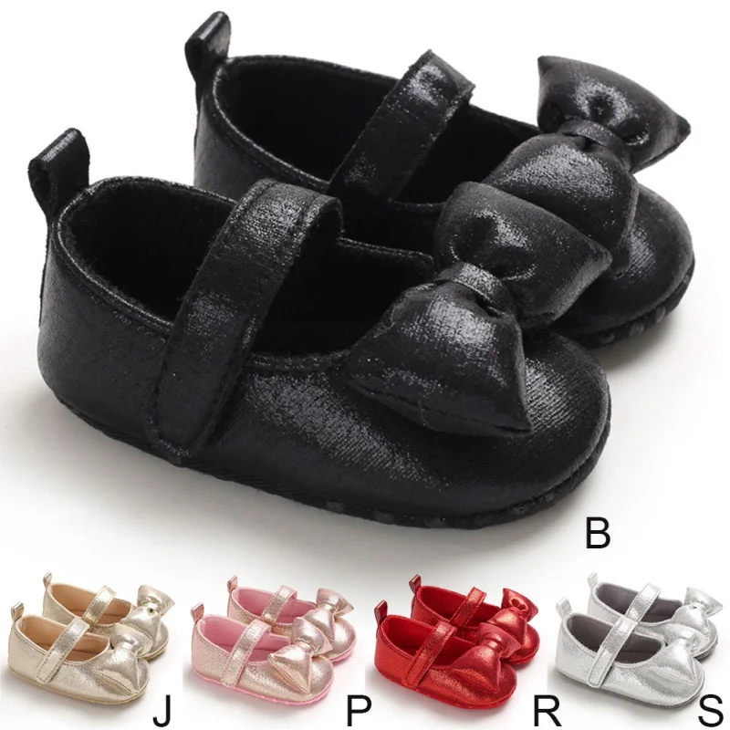 

Ins Baby Girl Breathable Bow Design Anti-Slip Shoes Casual Sneakers Toddler Soft Soled First Walkers