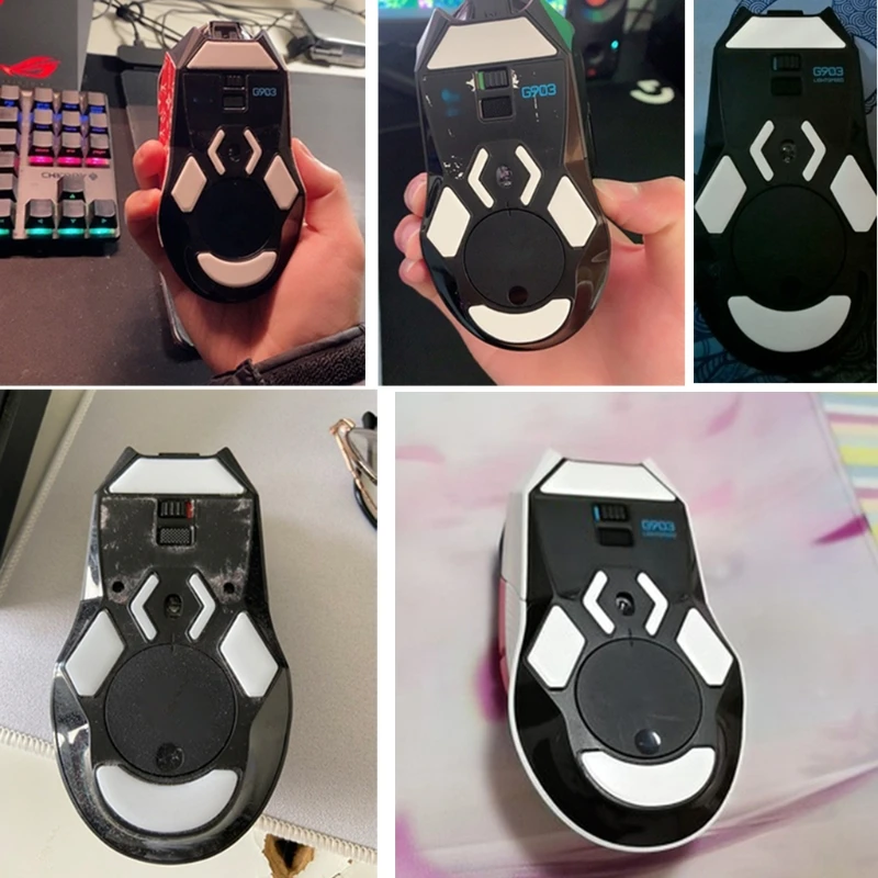 

1Pack Ice Version Tiger Gaming Mouse Feet Sticker Mouse Glides Curve Edge Replacement for logitech G903 Wireless Mouse