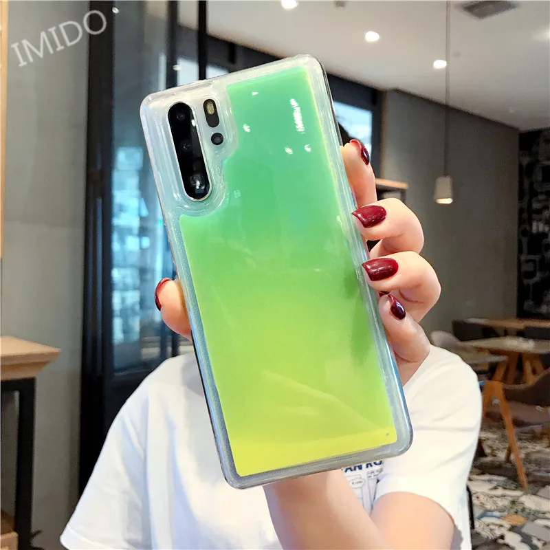 Светящийся мобильный телефон песочница для huawei P20 P20Lite P20Pro анти-шок и