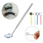 Стоматологическое зеркало для рта, многофункциональная проверка наращивания ресниц, из нержавеющей стали, отбеливание зубов, чистый ротовой инструмент для ресниц