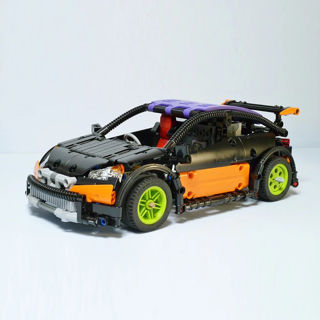 

Коллекция 2020 года, Legoins MOC 6604, маленькая спортивная машина, технология сборки, статическая модель, 599 шт.