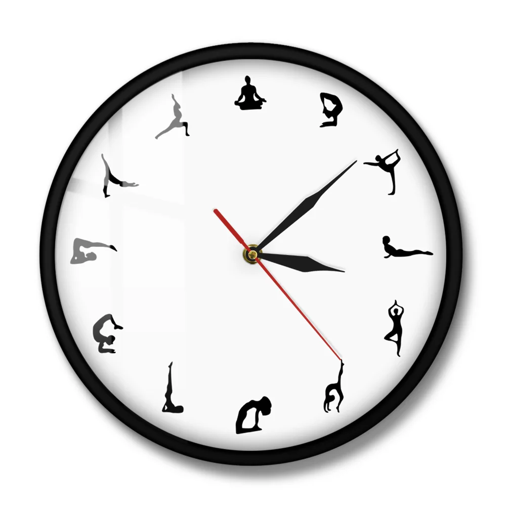 Настенные часы для йоги медитация декор стен подарок Йога индийская философия