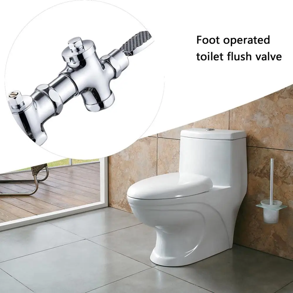 Медный клапан с задержкой табурет промывочный нажатие на стопу задержка