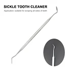 Портативный стоматологический уход с двойными концами, стоматологический серповидный очиститель зубов, отбеливающий зонд Explorer, стоматологический уход, очиститель зубов