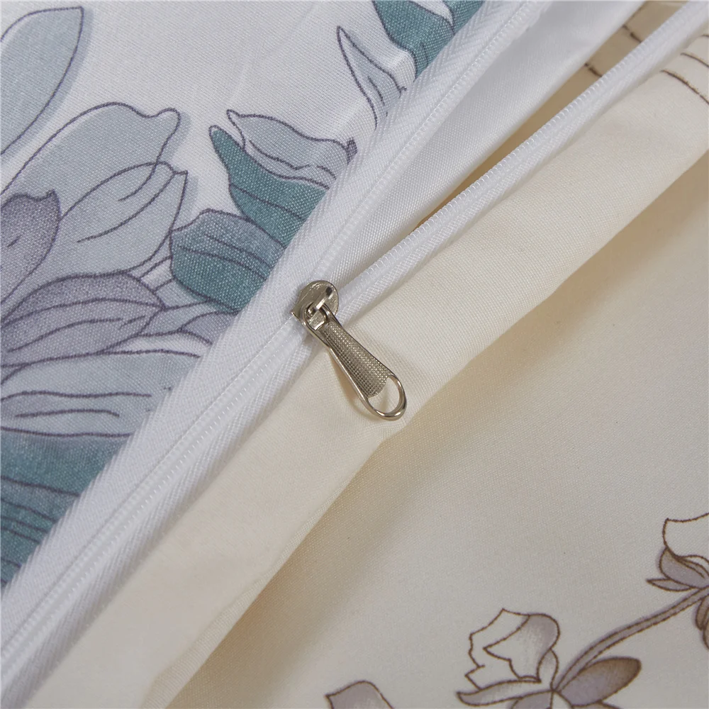 

Flowers Pattern Duvet Cover And Pillowcase For Bedroom Fashion Floral Bedding Set Luxury 2/3pc Quilt Cover