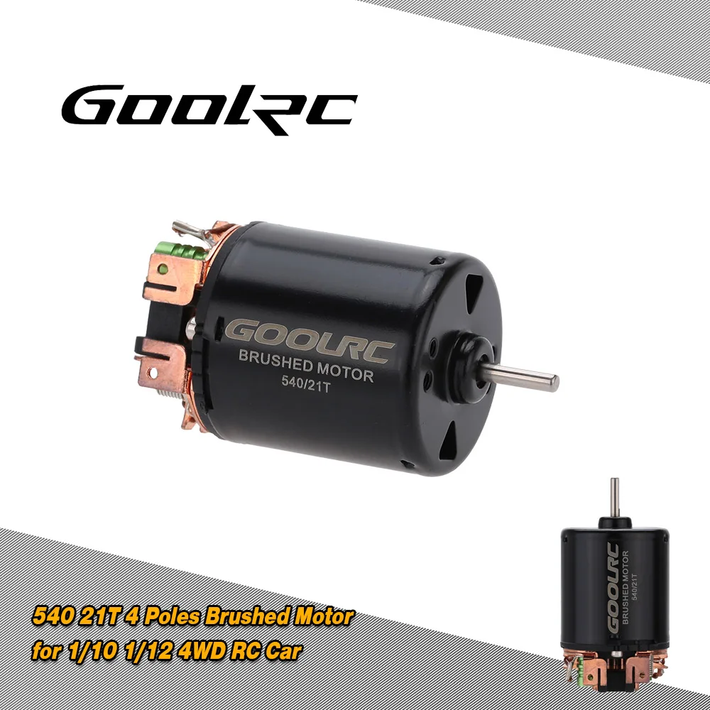 

High quality GoolRC 540 21T 4 Poles Brushed Motor for 1/10 1/12 4WD RC Car Parts