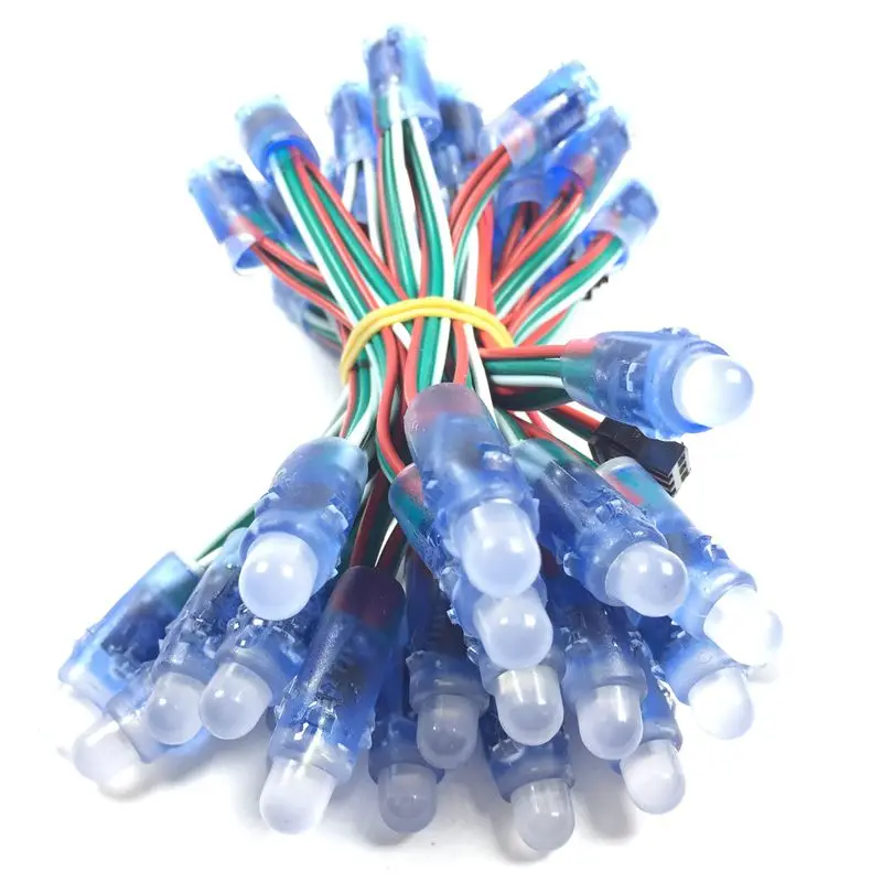 50 шт./100/400/1000 шт. DC 5 в 12 мм WS2811 RGB светодиодный пиксельный световой модуль IP68