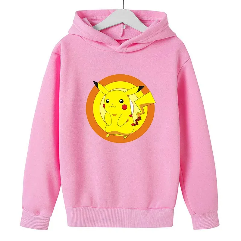 

Girl Clothes Pokemon plush Anime clothes Jacket for boy cosplay Hoodies Children's clothing Sweatshirt baby boy clothes kids