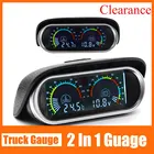 2 в 1 Автомобильный цифровой датчик температуры воды для грузовика вольтметр ЖК-цифровой автомобильный датчик температуры воды 10 мм 12 в 24 В