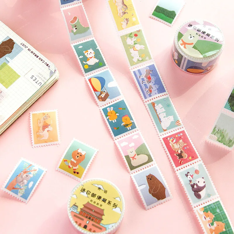 1 шт. клейкая лента Милая печать животных васи декоративная для маскировки детей