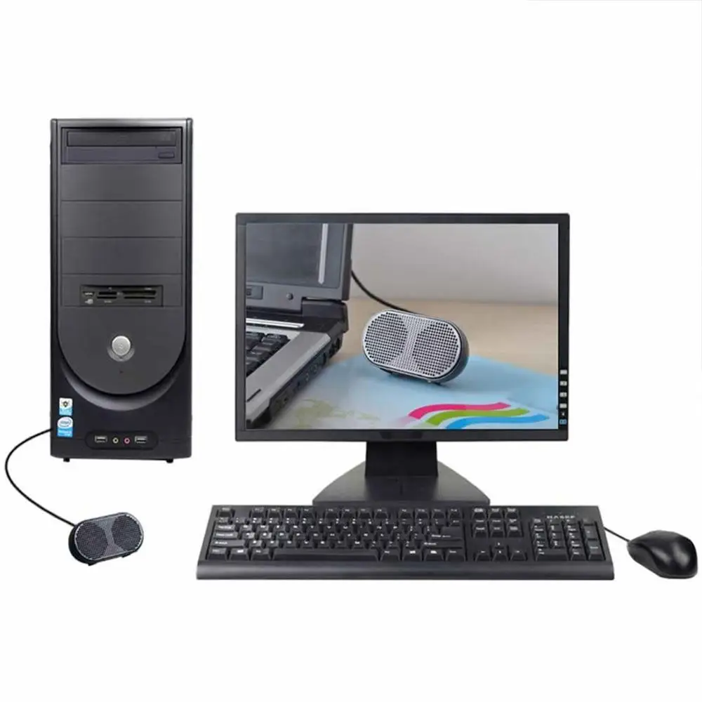 USB колонка мини стерео Колонка для компьютера с шумоподавлением портативная