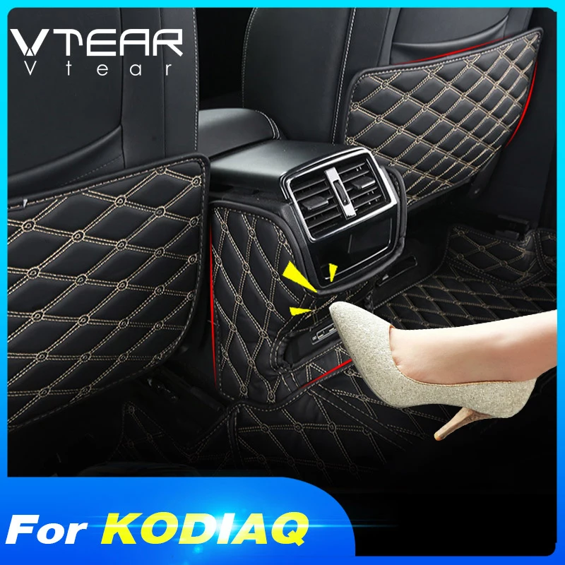 Vtear для Шкода Кадиак Skoda Kodiaq коврик сиденья анти kick Коврик защитный чехол подушка