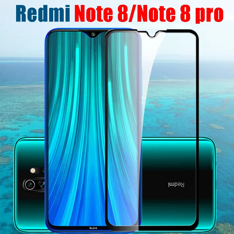Защитное стекло для xiaomi redmi note 8 pro закаленное защитное экрана красный mi note8 note8pro xio