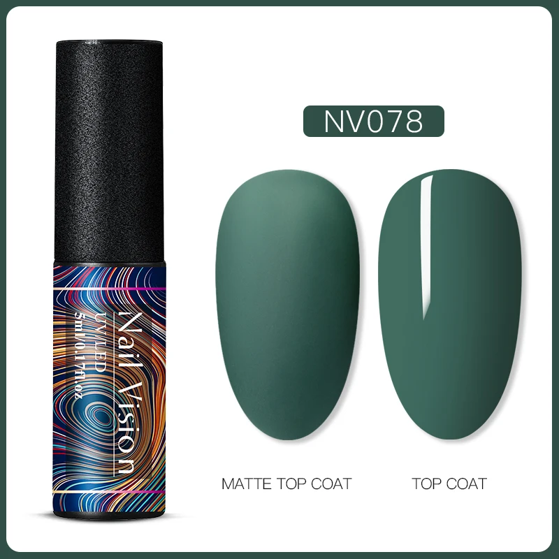S06673 Nail Vision 60 цветов Матовый УФ-гель для ногтей 5 мл чистый цвет матовое верхнее покрытие Впитывающее полуперманентный Гель-лак для ногтей - Цвет: S06673