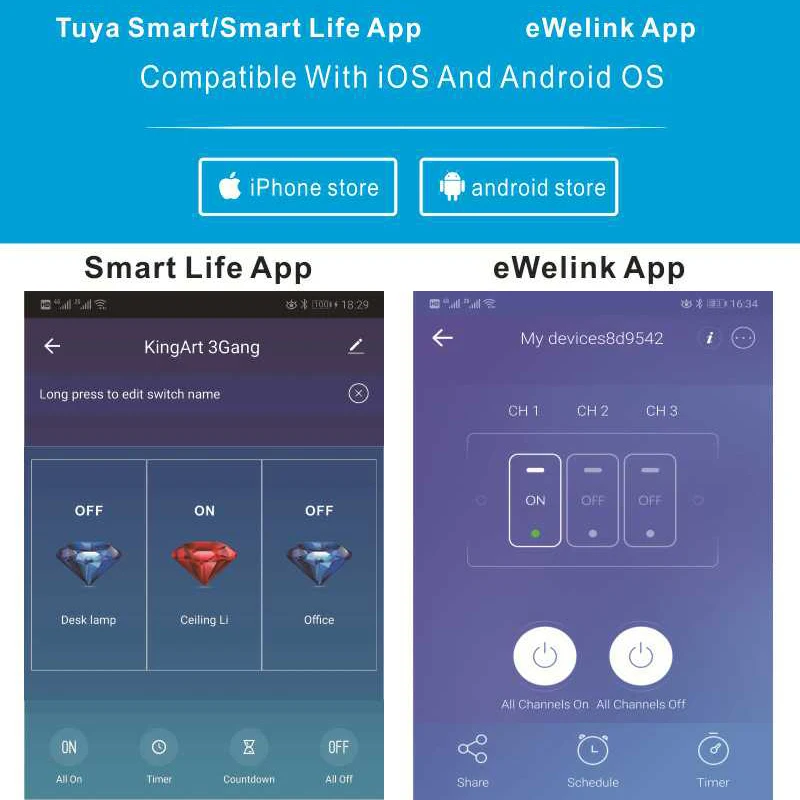 Умный переключатель Tuya многофункциональная розетка с дистанционным управлением
