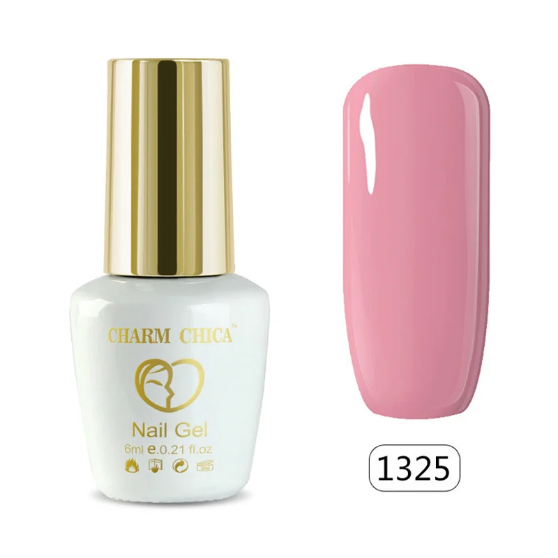 CHARM CHICA 6 мл УФ-гель для ногтей телесный серия Розовый Гибридный лак es замачиваемый