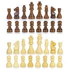 Деревянные шахматные фигурки 32 шт., шахматные фигурки международного слова, набор шахматных игр без шахматной доски, король, высота 82 мм, детская настольная игра, головоломка, игрушка