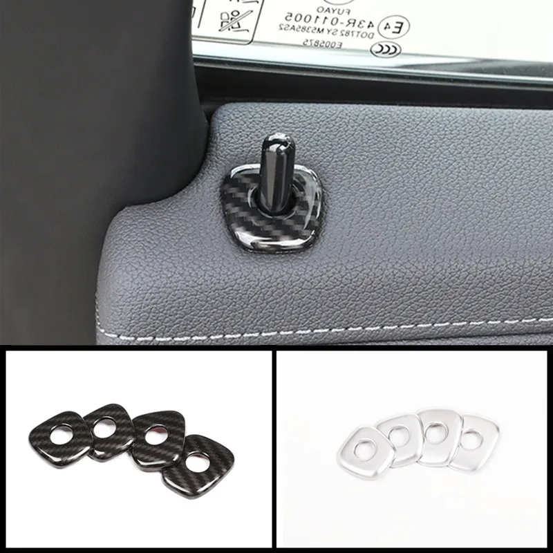 Углеродное волокно ABS автомобильный Стайлинг двери болт украшения крышки