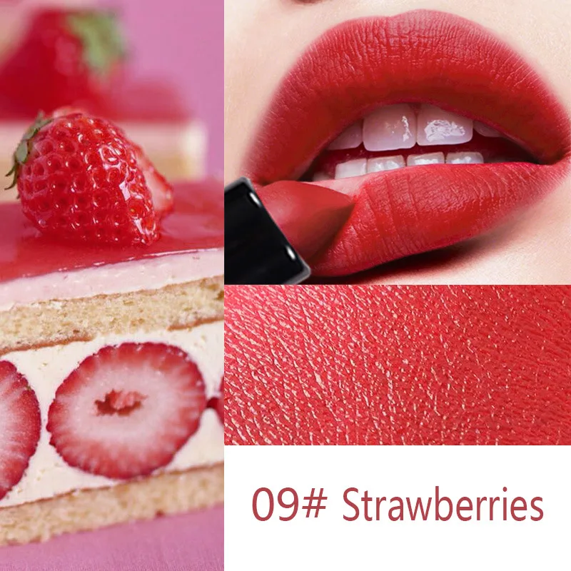 

Matte Velvety Liquid Lipstick Matte Liquid Lipgloss Waterproof Lip Gloss Ins Hot Caramel Red Brown Matte Lipstick