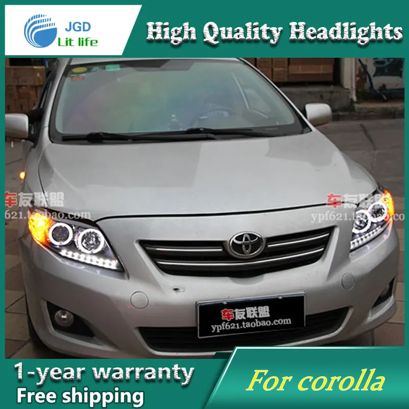 Чехол для стайлинга автомобиля Toyota corolla светодиодный светильник s 2007 2011 дневные
