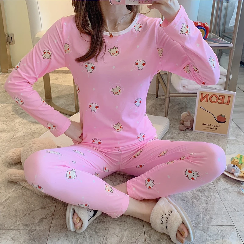 Женское термобелье осень-зима 2019 подштанники с кружевом сохраняющие тепло