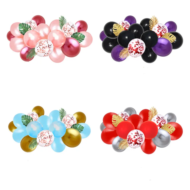 22 шт. Красного/розового/голубого цвета на воздушном шаре комплект гирлянды