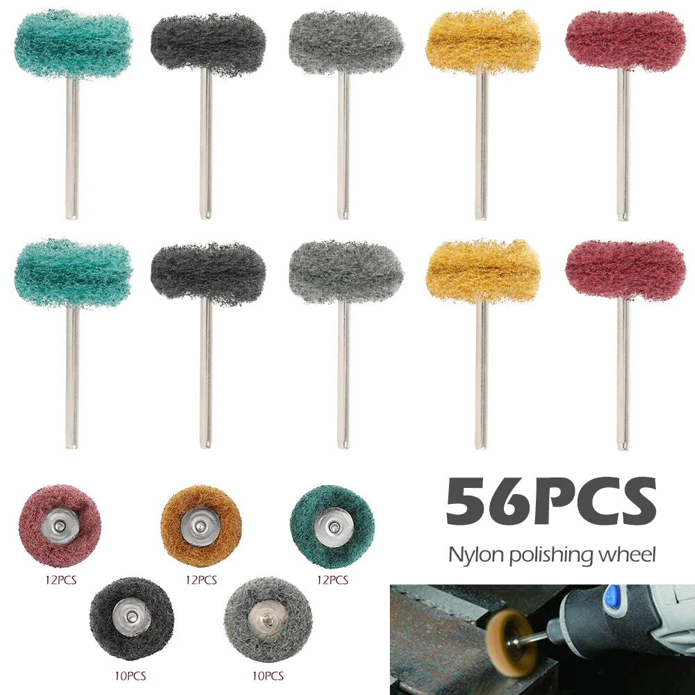 56 шт. полировочные шлифовальные насадки для дремеля|Абразивные инструменты| |