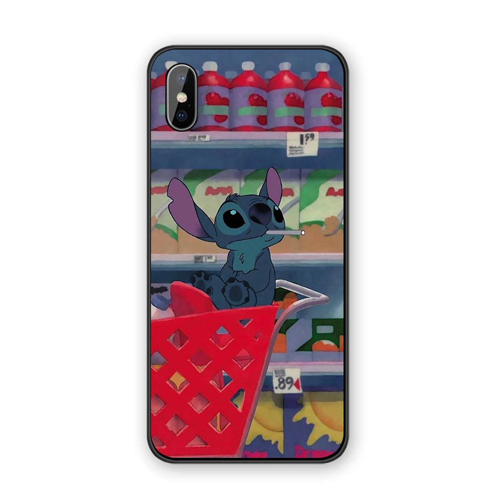 Прекрасный чехол для телефона Disneys Stitch, Силиконовые Мягкие Мультяшные из ТПУ для Iphone X XS MAX 5 5S 6 6S 7 8 Plus 11 11Pro Max - Цвет: 12058