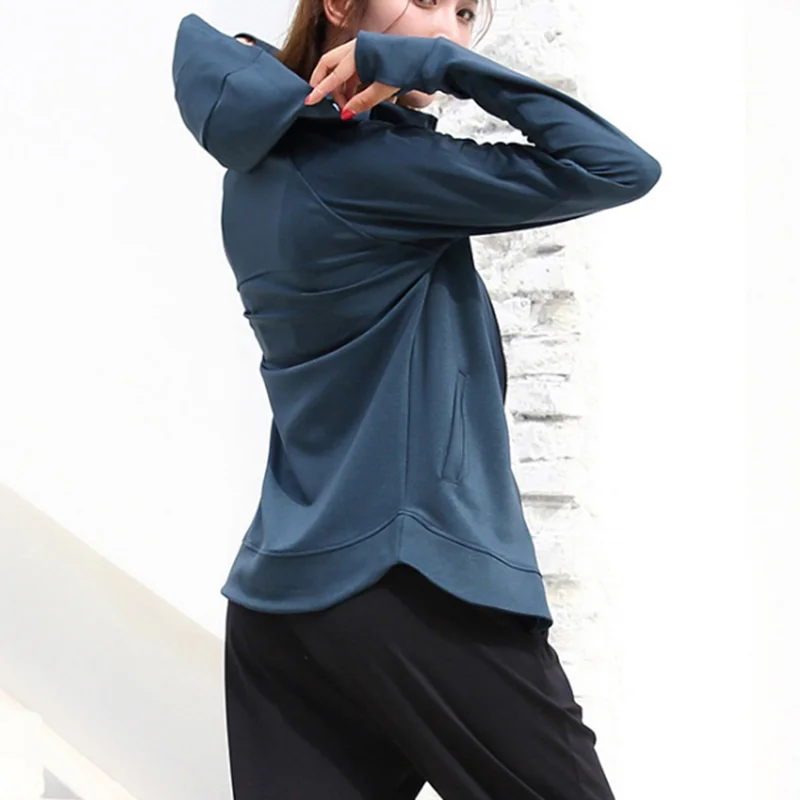 Женская спортивная куртка для занятий йогой и фитнесом Повседневная дышащая