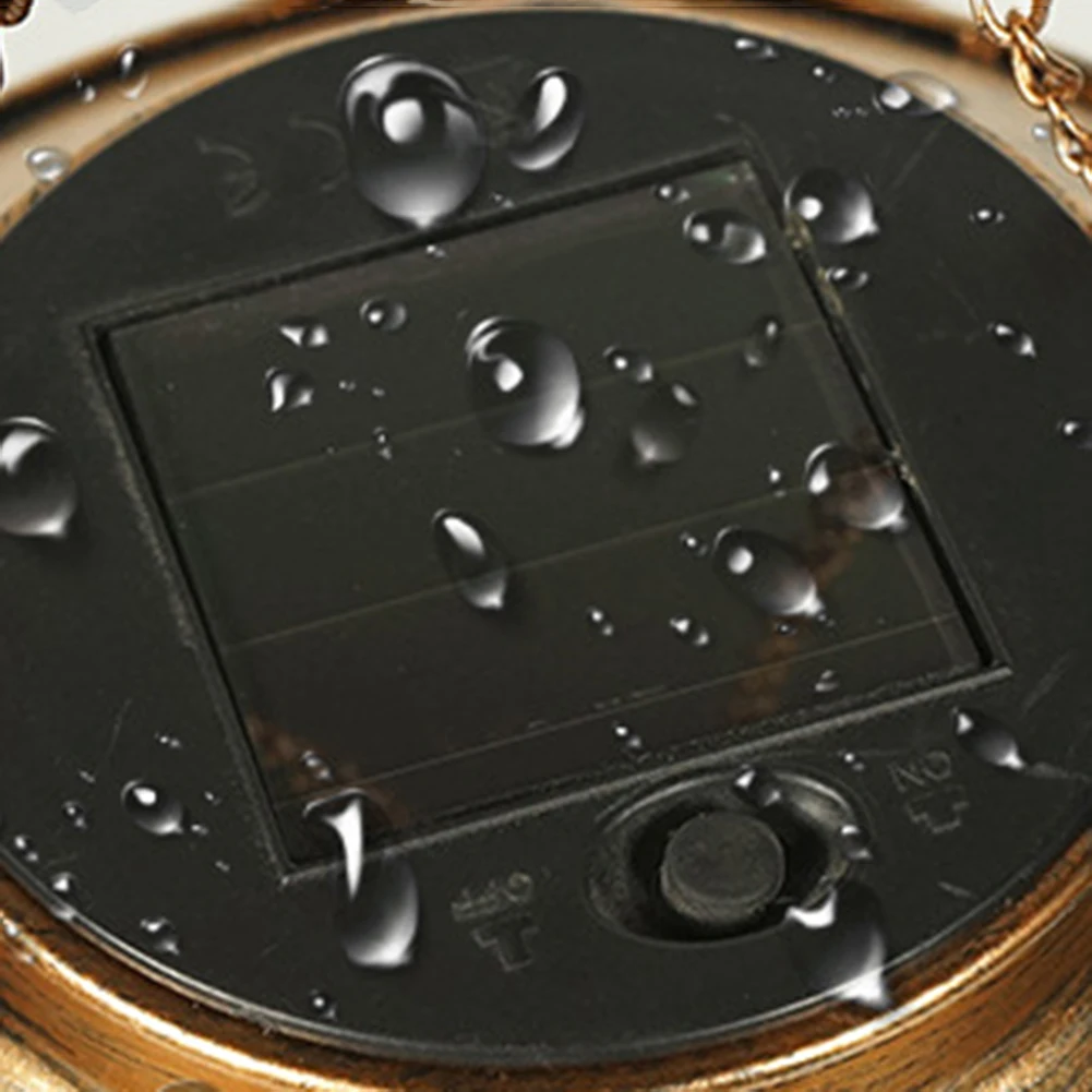 

Solar Energy LED Bird Feeder Bronze Metal Tray Bird Feeder Outdoor Garden Hanging Bird Feeder Waterproof for Balcony Outdoor