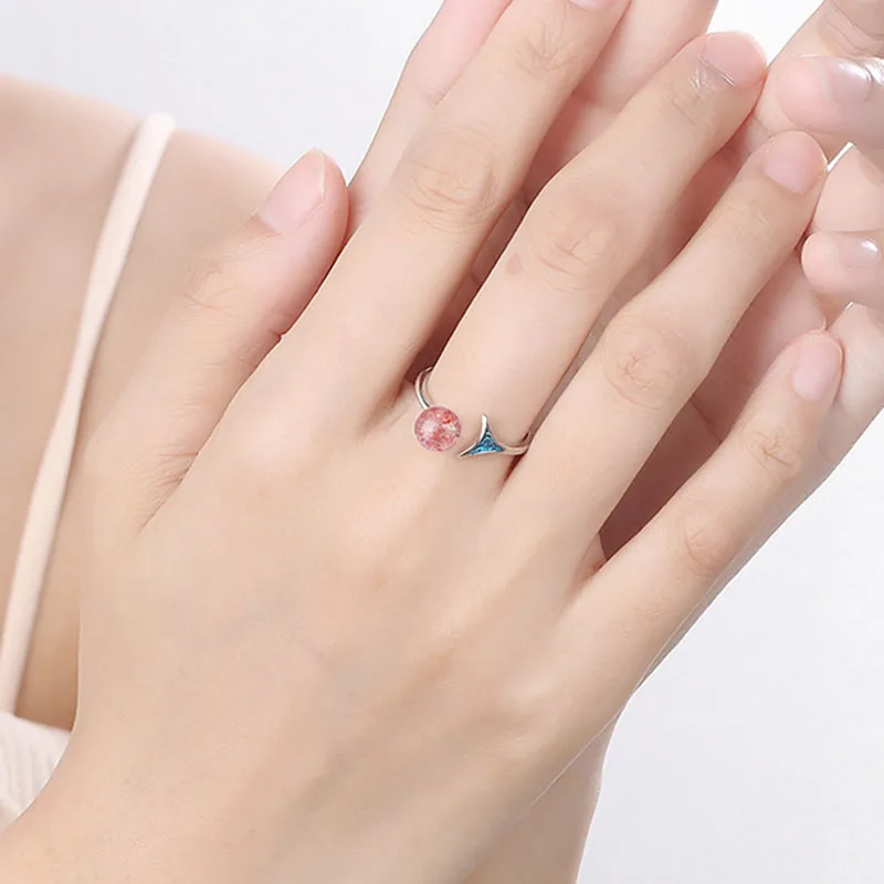 Кольцо MEETSOFT женское посеребренное простое регулируемое ювелирное изделие с