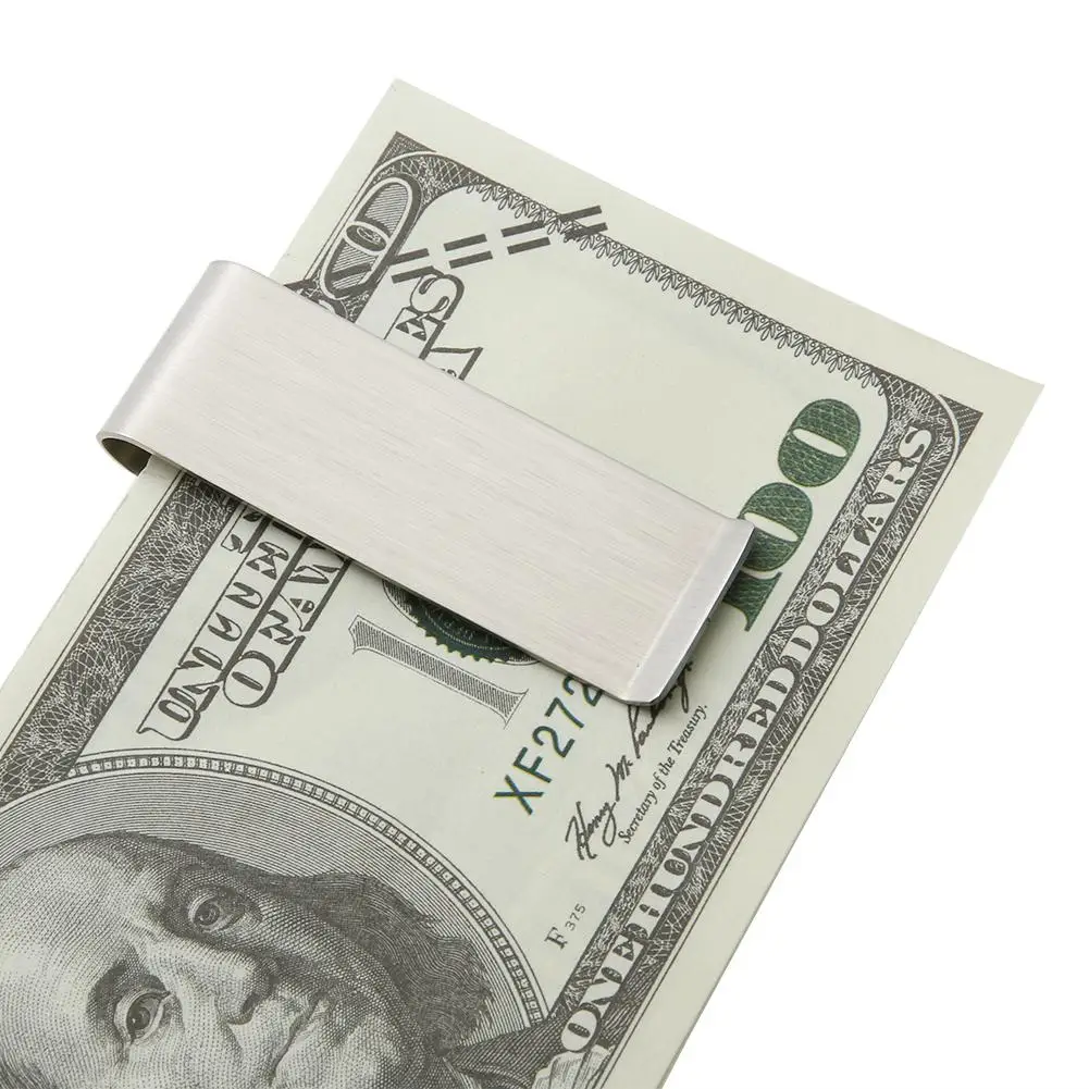 1 шт. высокое качество нержавеющая сталь металлический зажим для денег модный