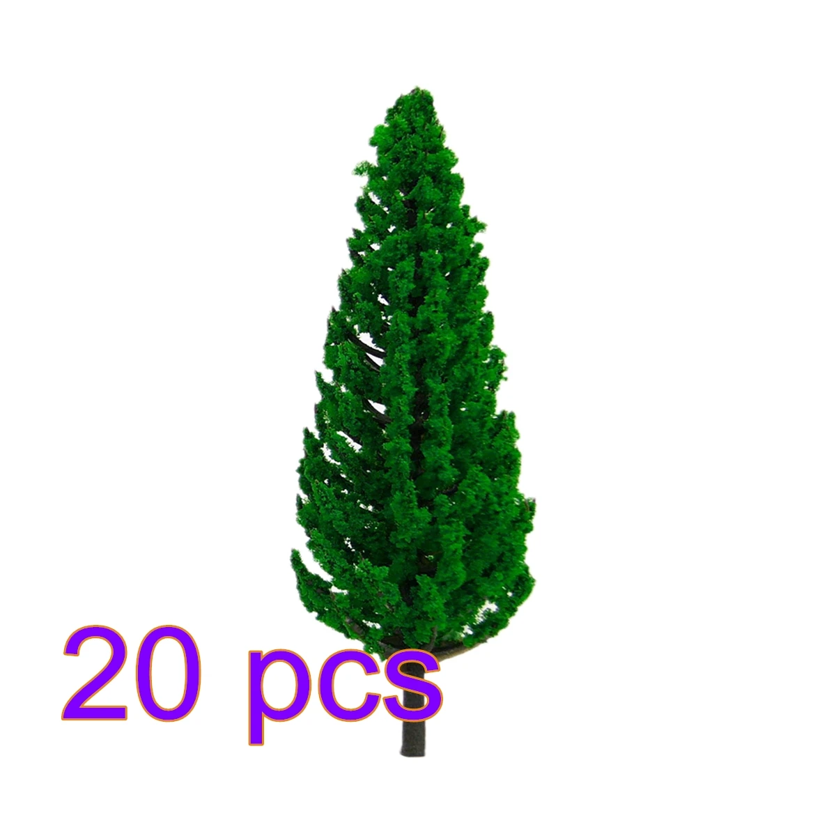 

20pcs 9.5cm/11cm/13m15cm/16cm Height Pine Tree Model Sand Table Scenery Building Accessories for Ho 1:85 Scale Toy Train