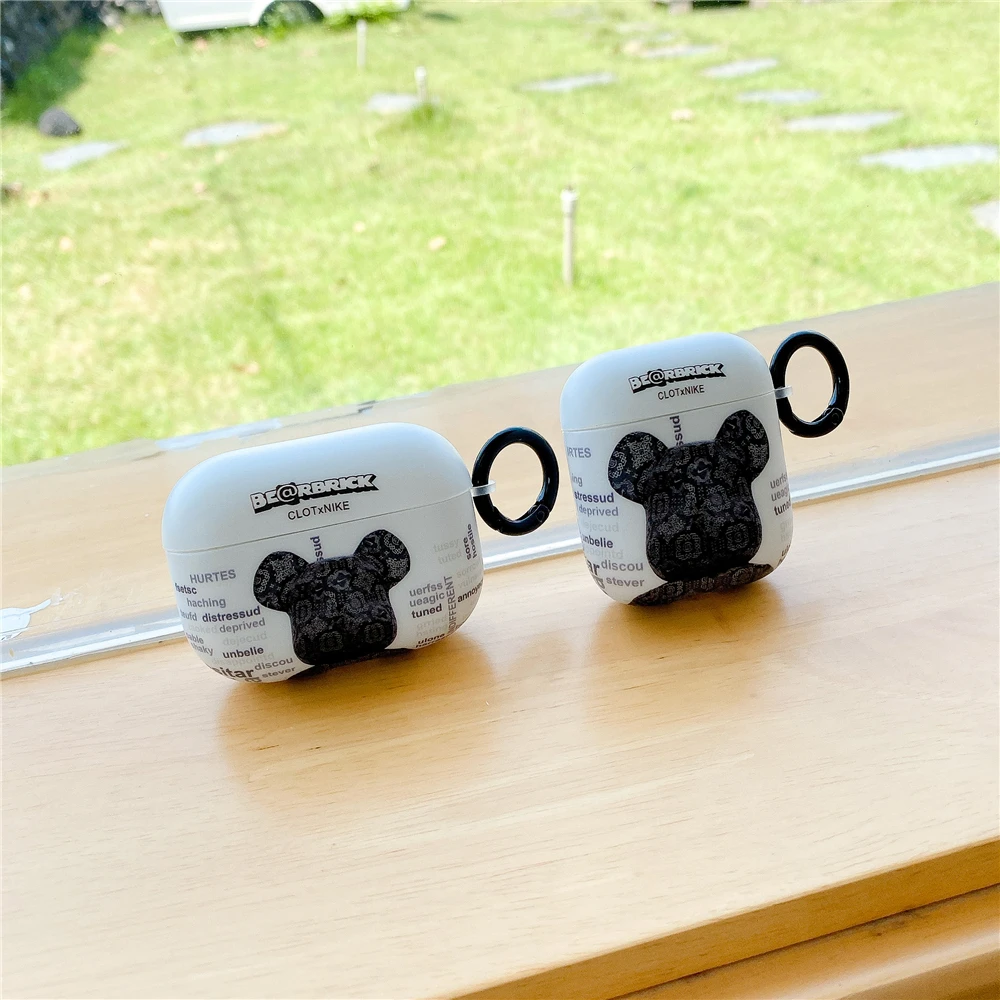 Чехол для Apple Airpods 1 2 Pro милый мультяшный механический медведь чехол 3 аксессуары