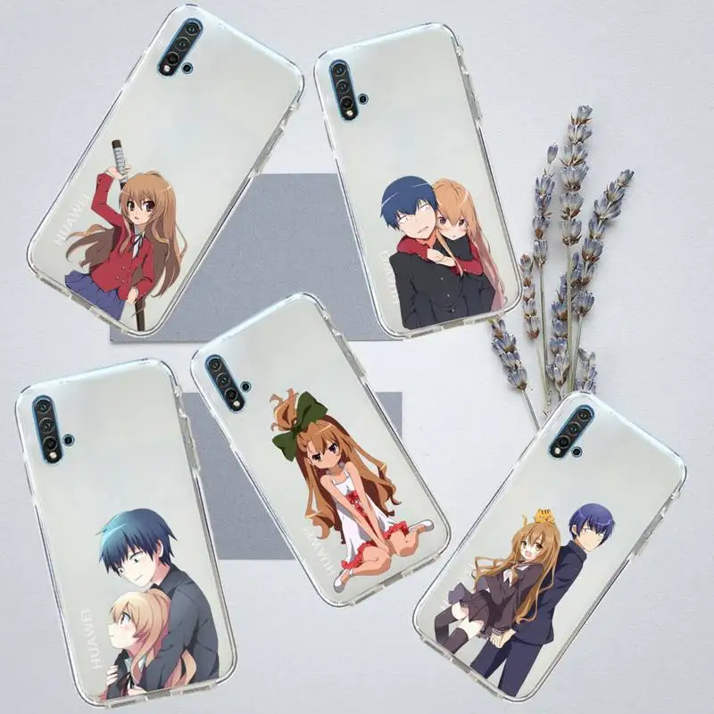 

Toradora Taiga aisaka anime Phone Case Transparent for Huawei honor P mate 40 20 30 10 50 i 9 x mate pro lite 8a