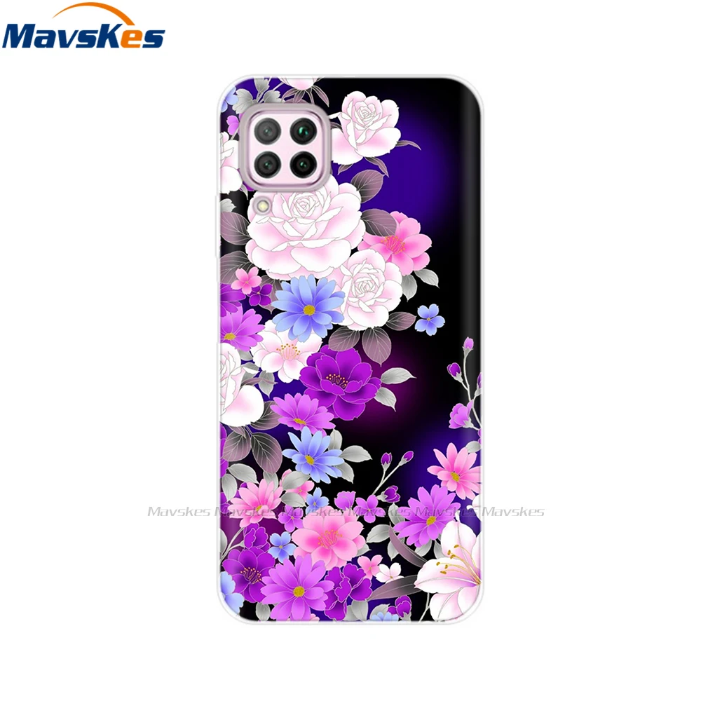 Чехол для Huawei P40 lite силиконовый мягкий чехол из ТПУ E P40lite Y7p Nova 7i 6 SE чехлы телефонов