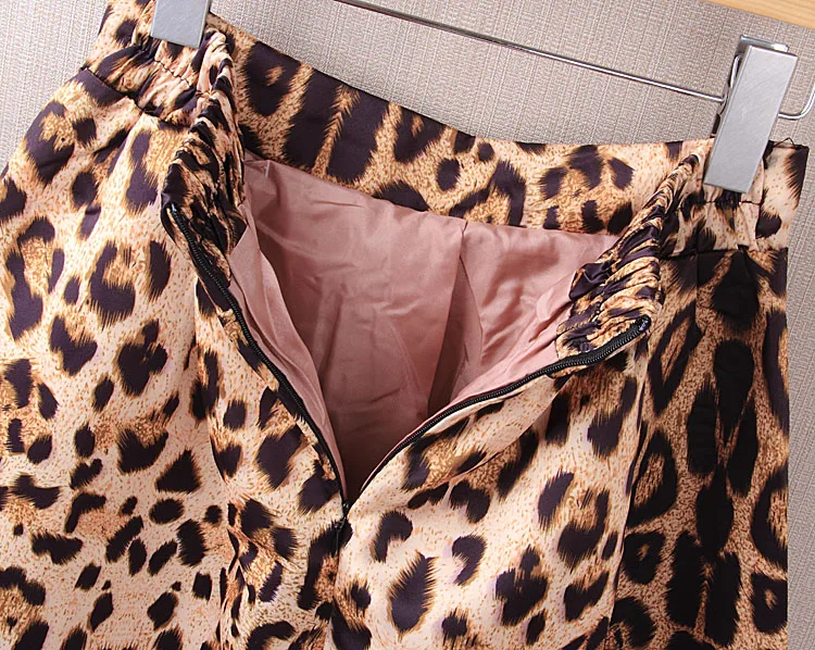 

Zoulv 2021 High Waist A-Line Tutu Midi Skirt Size S-XL New Autumn Winter Women Vintage Satin Leopard Print Pleated Skirts