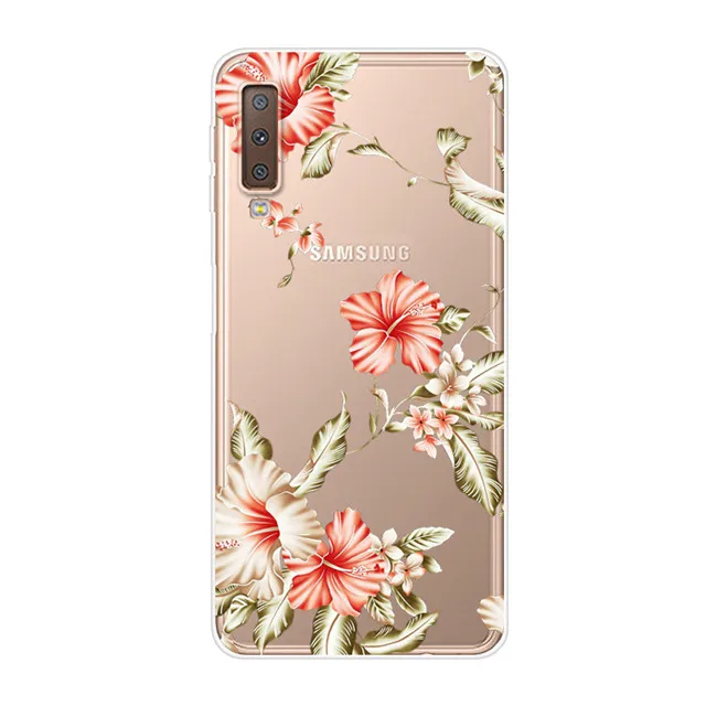 56 6,0 ''для samsung A7 чехол A750F Силиконовый ТПУ мягкий чехол для Para samsung Galaxy A7 чехол пейзаж Fundas A 7 7A Coque - Цвет: 56