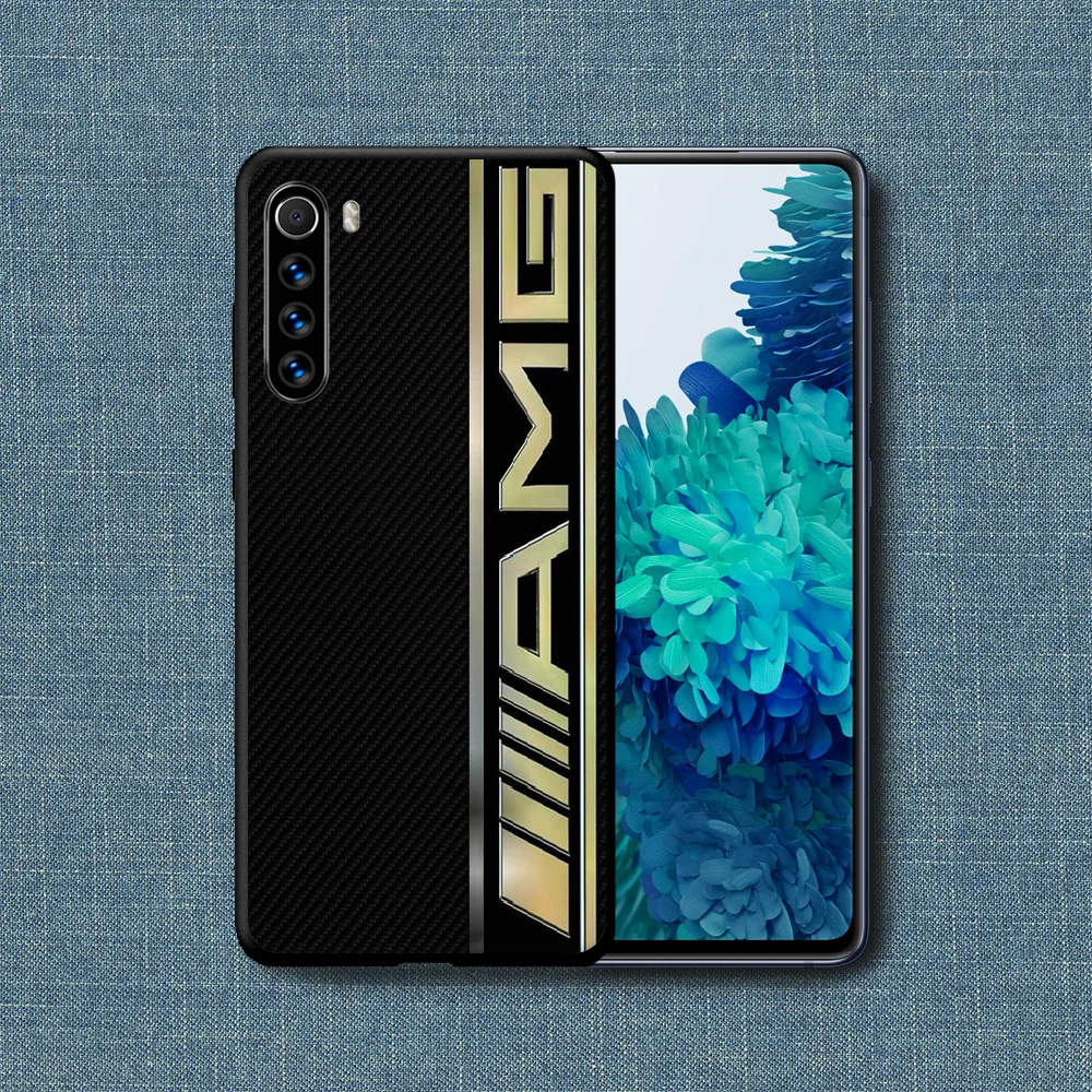 

Mercedes Benz Amges Car Phone Case For Xiaomi Redmi Note 7 8 8T 9 9S 4X 7 7A 9A K30 Pro Ultra black Cell 3D Back Luxury Bumper