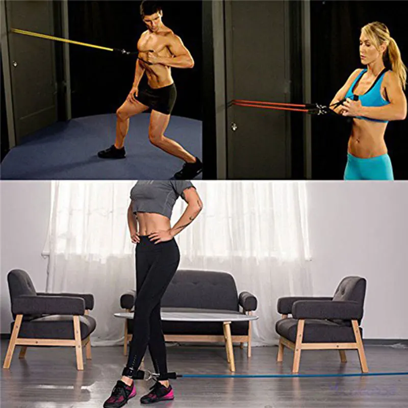 Латексные ленты 11 шт./компл. эластичные для тренировок йоги растяжки|Эспандеры| |