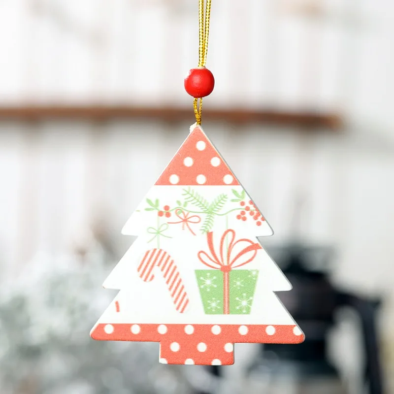 1 шт. деревянная рождественская подвеска Рождественская елка падающие украшения