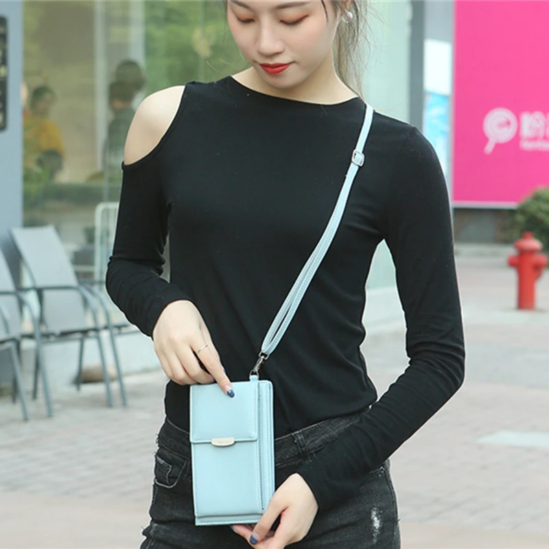 

Leather Women Crossbody Bag Lady Cell phone Clutch Women's Wallet Zipper Messenger Bag For Woman Hasp Shoulder Card Bag