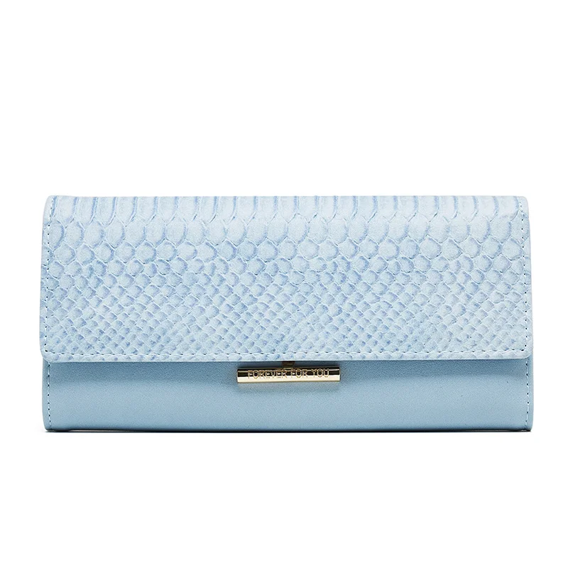 Умный кошелек Secridwallet женский тонкий Змеиный простой из искусственной кожи с